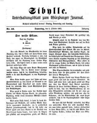 Sibylle (Würzburger Journal) Donnerstag 2. Oktober 1862