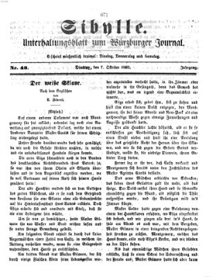 Sibylle (Würzburger Journal) Dienstag 7. Oktober 1862