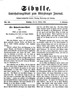 Sibylle (Würzburger Journal) Samstag 25. Oktober 1862