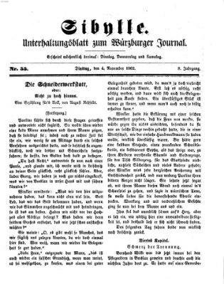 Sibylle (Würzburger Journal) Dienstag 4. November 1862