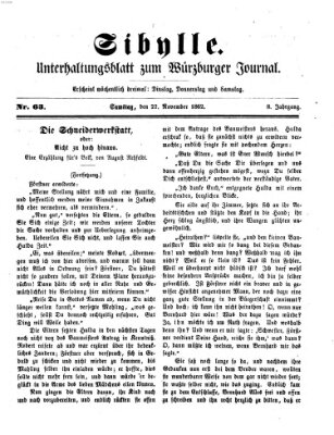 Sibylle (Würzburger Journal) Samstag 22. November 1862