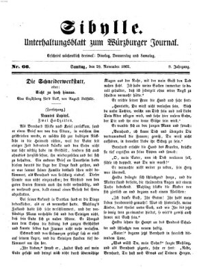 Sibylle (Würzburger Journal) Samstag 29. November 1862