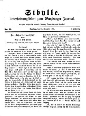 Sibylle (Würzburger Journal) Samstag 20. Dezember 1862