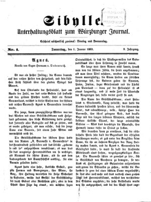 Sibylle (Würzburger Journal) Donnerstag 1. Januar 1863