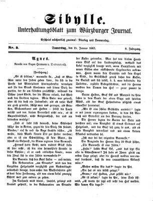 Sibylle (Würzburger Journal) Donnerstag 15. Januar 1863