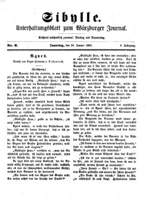 Sibylle (Würzburger Journal) Donnerstag 29. Januar 1863