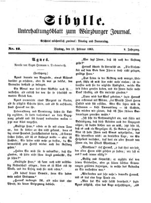 Sibylle (Würzburger Journal) Dienstag 10. Februar 1863