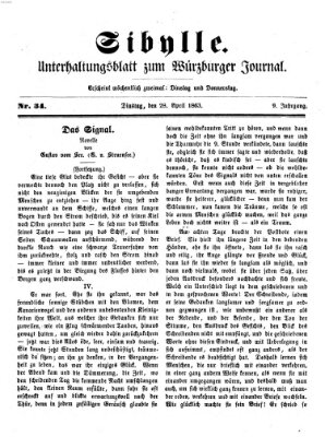 Sibylle (Würzburger Journal) Dienstag 28. April 1863