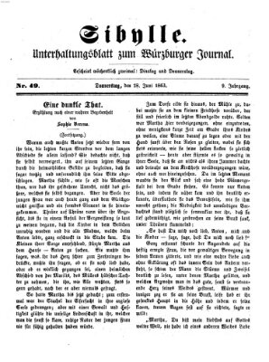 Sibylle (Würzburger Journal) Donnerstag 18. Juni 1863