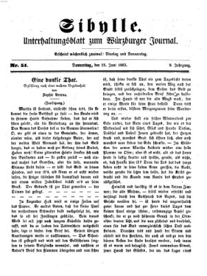 Sibylle (Würzburger Journal) Donnerstag 25. Juni 1863