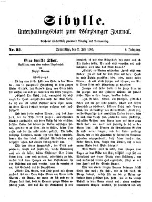 Sibylle (Würzburger Journal) Donnerstag 2. Juli 1863