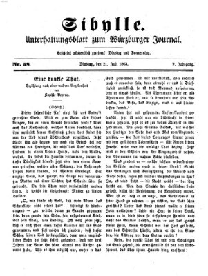 Sibylle (Würzburger Journal) Dienstag 21. Juli 1863