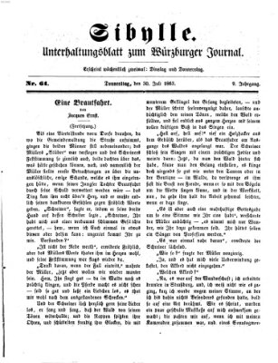 Sibylle (Würzburger Journal) Donnerstag 30. Juli 1863