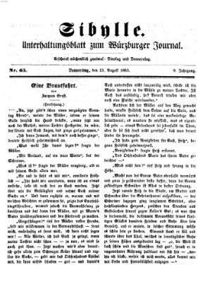 Sibylle (Würzburger Journal) Donnerstag 13. August 1863