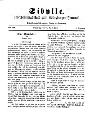 Sibylle (Würzburger Journal) Donnerstag 20. August 1863