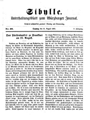 Sibylle (Würzburger Journal) Samstag 22. August 1863