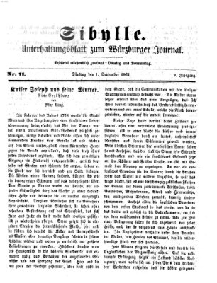 Sibylle (Würzburger Journal) Dienstag 1. September 1863