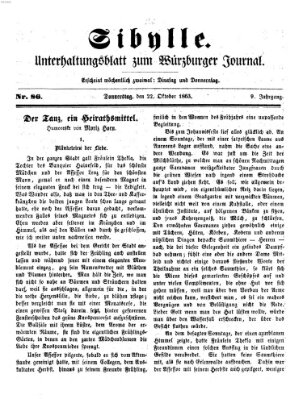 Sibylle (Würzburger Journal) Donnerstag 22. Oktober 1863