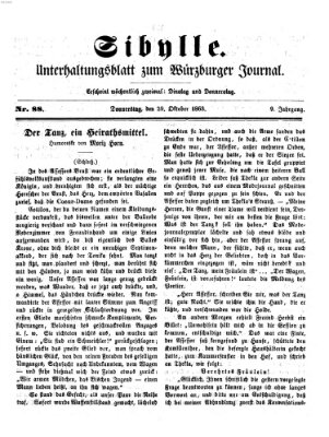 Sibylle (Würzburger Journal) Donnerstag 29. Oktober 1863