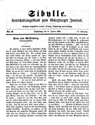 Sibylle (Würzburger Journal) Donnerstag 21. Januar 1864