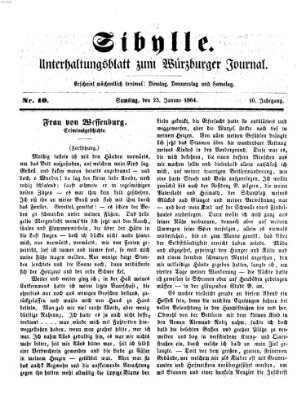 Sibylle (Würzburger Journal) Samstag 23. Januar 1864