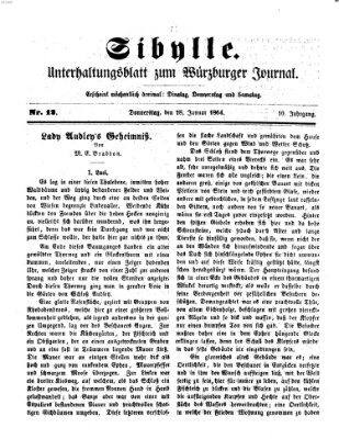 Sibylle (Würzburger Journal) Donnerstag 28. Januar 1864