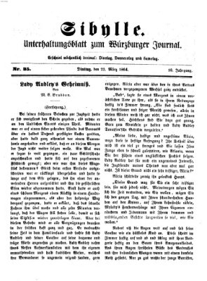 Sibylle (Würzburger Journal) Dienstag 22. März 1864