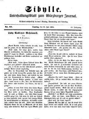 Sibylle (Würzburger Journal) Samstag 23. Juli 1864