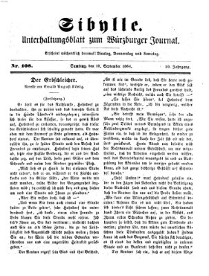 Sibylle (Würzburger Journal) Samstag 10. September 1864