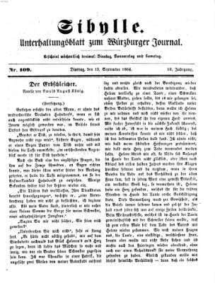 Sibylle (Würzburger Journal) Dienstag 13. September 1864