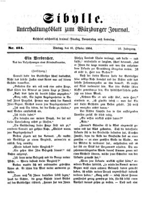 Sibylle (Würzburger Journal) Dienstag 18. Oktober 1864