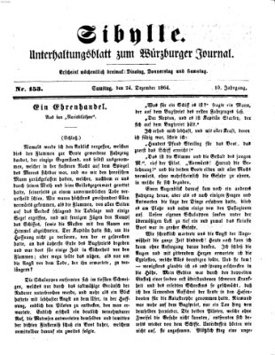 Sibylle (Würzburger Journal) Samstag 24. Dezember 1864