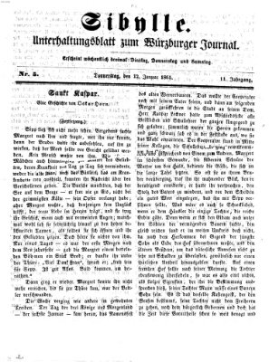 Sibylle (Würzburger Journal) Donnerstag 12. Januar 1865