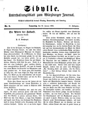 Sibylle (Würzburger Journal) Donnerstag 19. Januar 1865