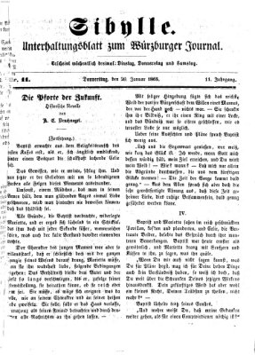 Sibylle (Würzburger Journal) Donnerstag 26. Januar 1865