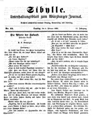 Sibylle (Würzburger Journal) Samstag 4. Februar 1865