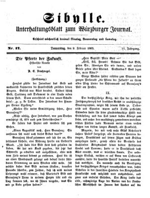 Sibylle (Würzburger Journal) Donnerstag 9. Februar 1865