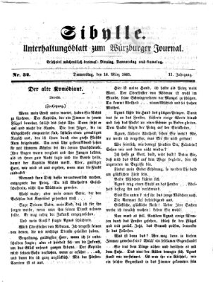 Sibylle (Würzburger Journal) Donnerstag 16. März 1865