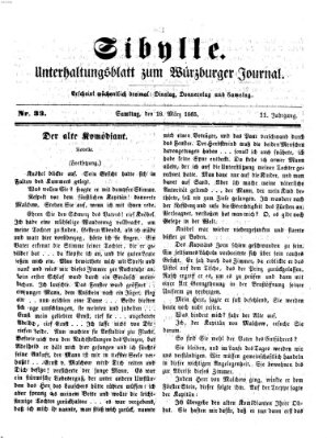 Sibylle (Würzburger Journal) Samstag 18. März 1865