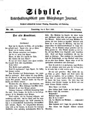 Sibylle (Würzburger Journal) Donnerstag 6. April 1865