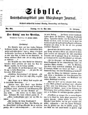 Sibylle (Würzburger Journal) Dienstag 23. Mai 1865