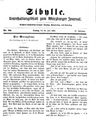 Sibylle (Würzburger Journal) Dienstag 13. Juni 1865