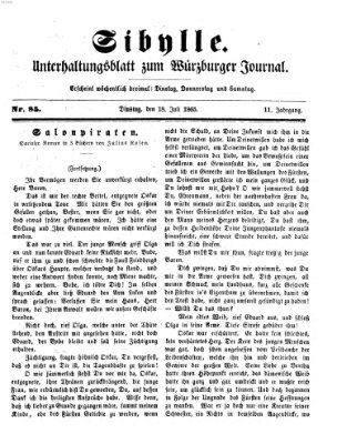 Sibylle (Würzburger Journal) Dienstag 18. Juli 1865