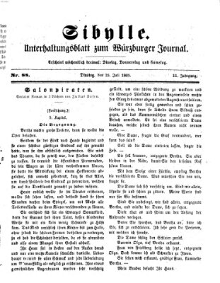 Sibylle (Würzburger Journal) Dienstag 25. Juli 1865