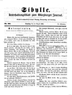 Sibylle (Würzburger Journal) Samstag 12. August 1865