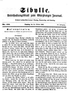 Sibylle (Würzburger Journal) Samstag 14. Oktober 1865