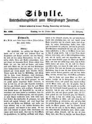 Sibylle (Würzburger Journal) Samstag 28. Oktober 1865