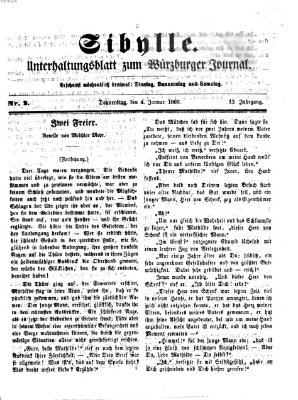 Sibylle (Würzburger Journal) Donnerstag 4. Januar 1866