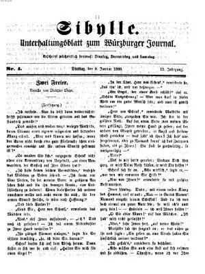 Sibylle (Würzburger Journal) Dienstag 9. Januar 1866