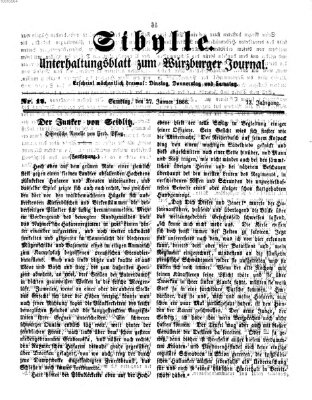 Sibylle (Würzburger Journal) Samstag 27. Januar 1866